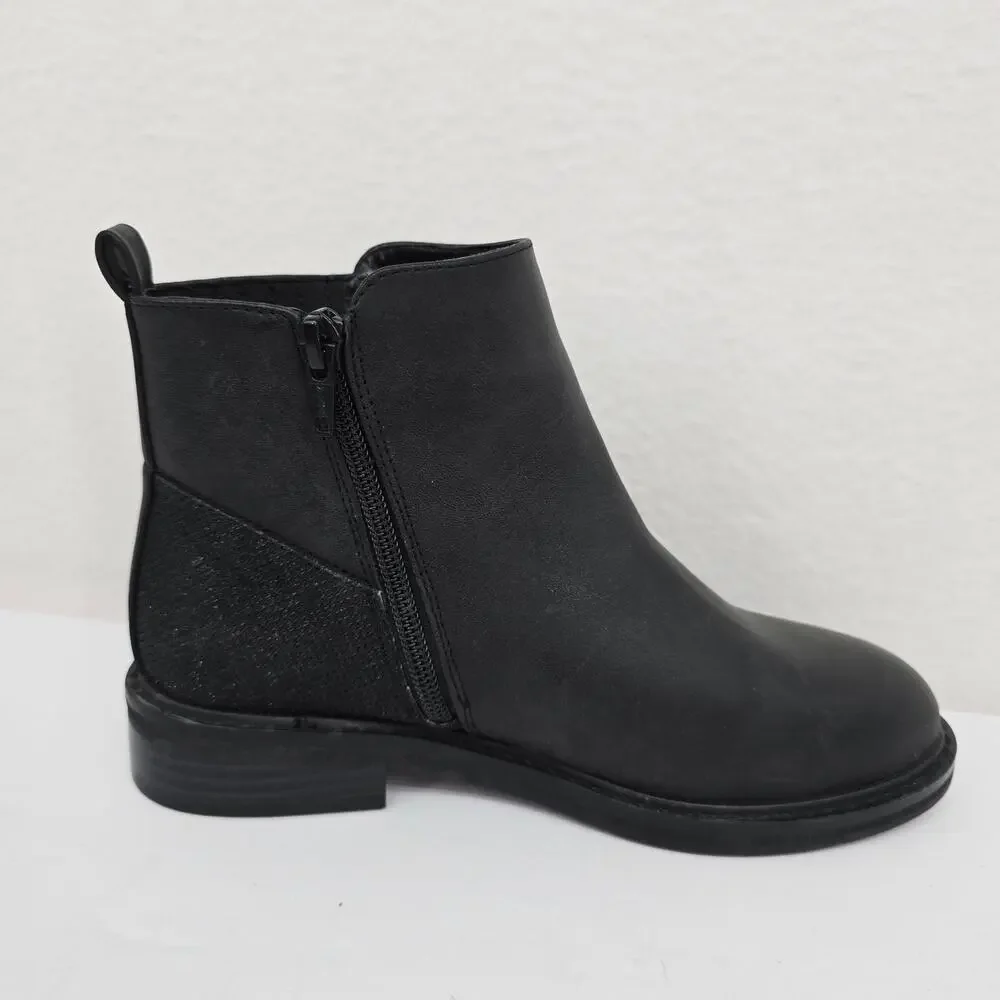 Nordstrom Girl's Kid's Ankle Boots Leather Black 3